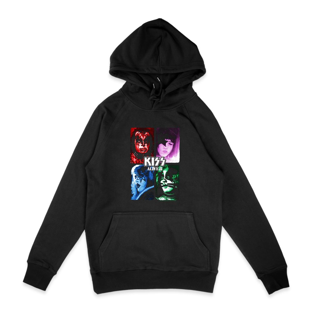 KISS ALIVE II COVER HOODIE