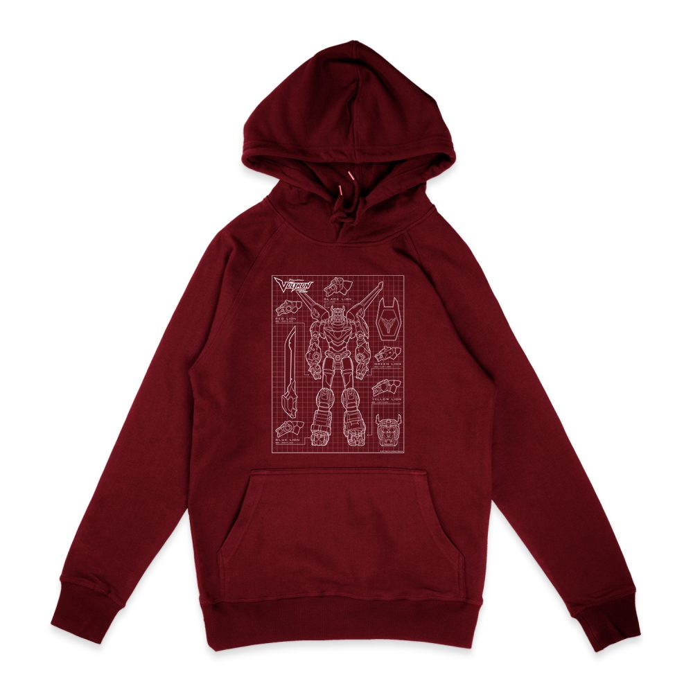VOLTRON VOLTRON SCHEMATIC HOODIE