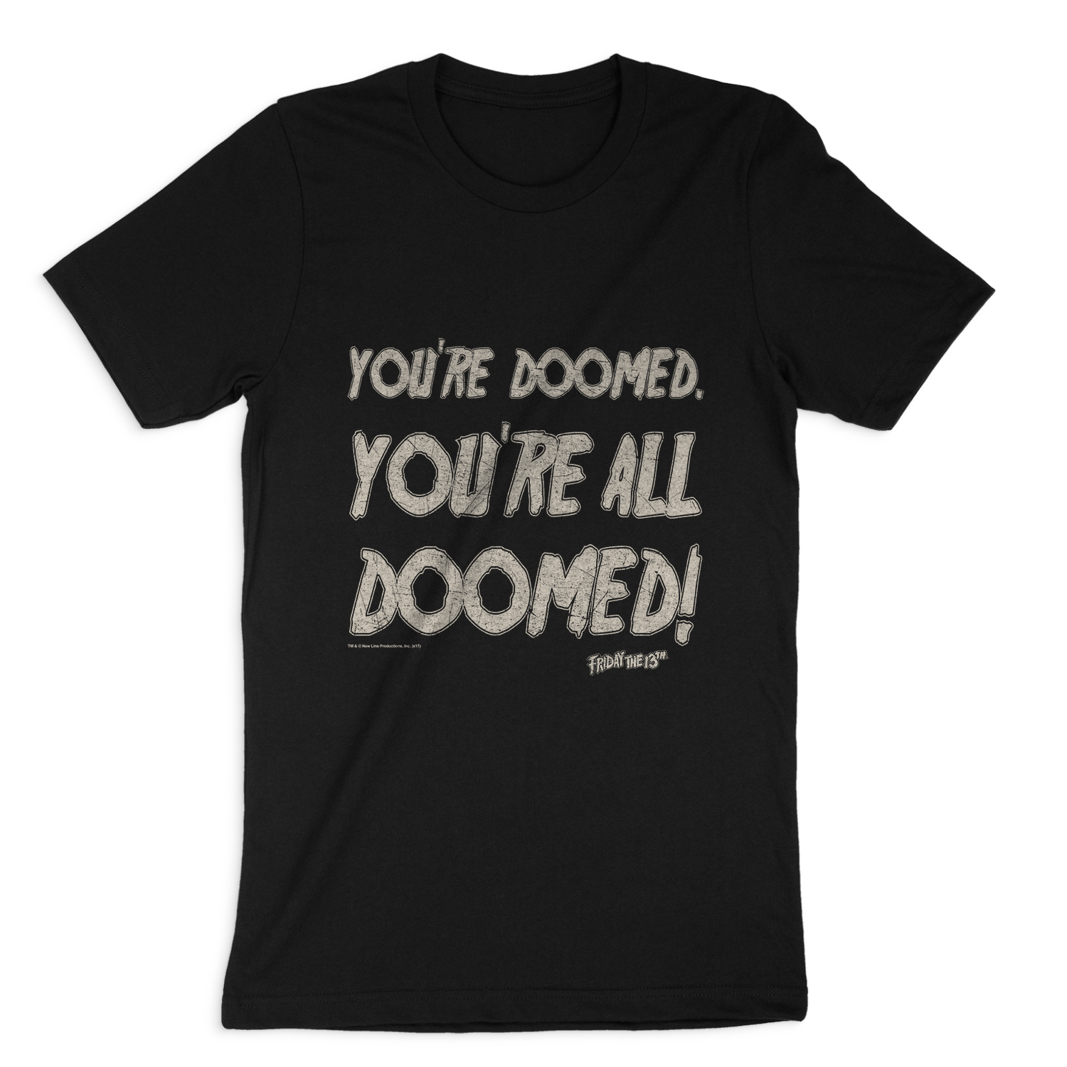 FRIDAY THE 13TH DOOMED SHORT SLEEVE T-SHIRT