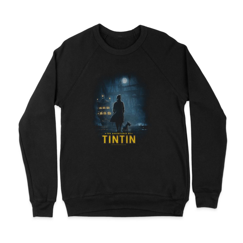 THE ADVENTURES OF TINTIN TITLE POSTER SWEATSHIRT