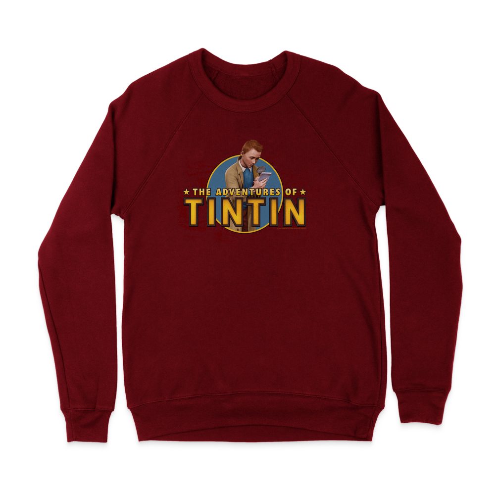 THE ADVENTURES OF TINTIN LOOKING FOR CLUES SWEATSHIRT