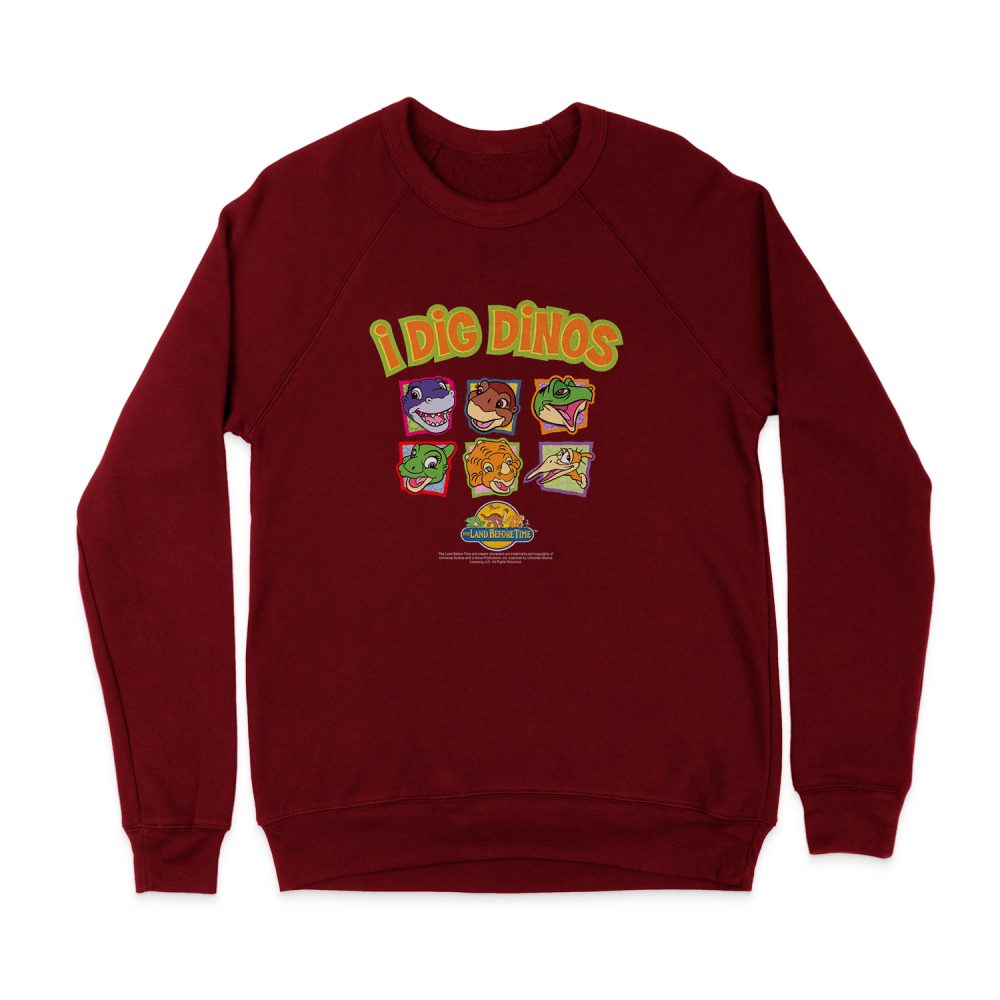LAND BEFORE TIME I DIG DINOS SWEATSHIRT