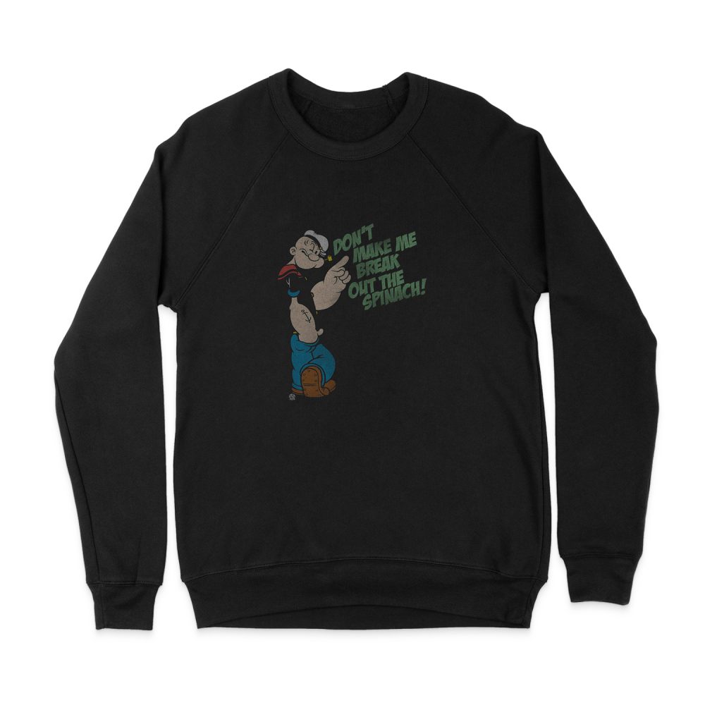 POPEYE BREAK OUT SPINACH SWEATSHIRT