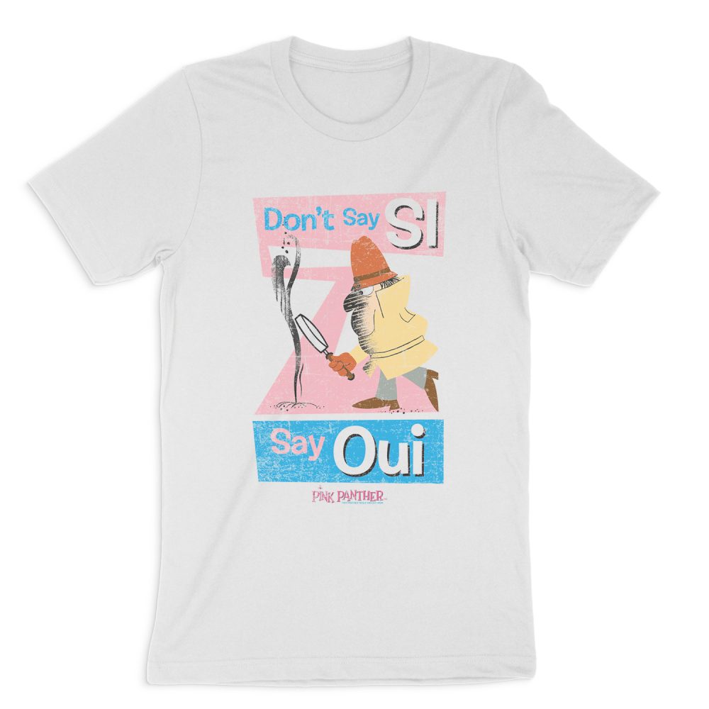 PINK PANTHER SAY OUI SHORT SLEEVE T-SHIRT