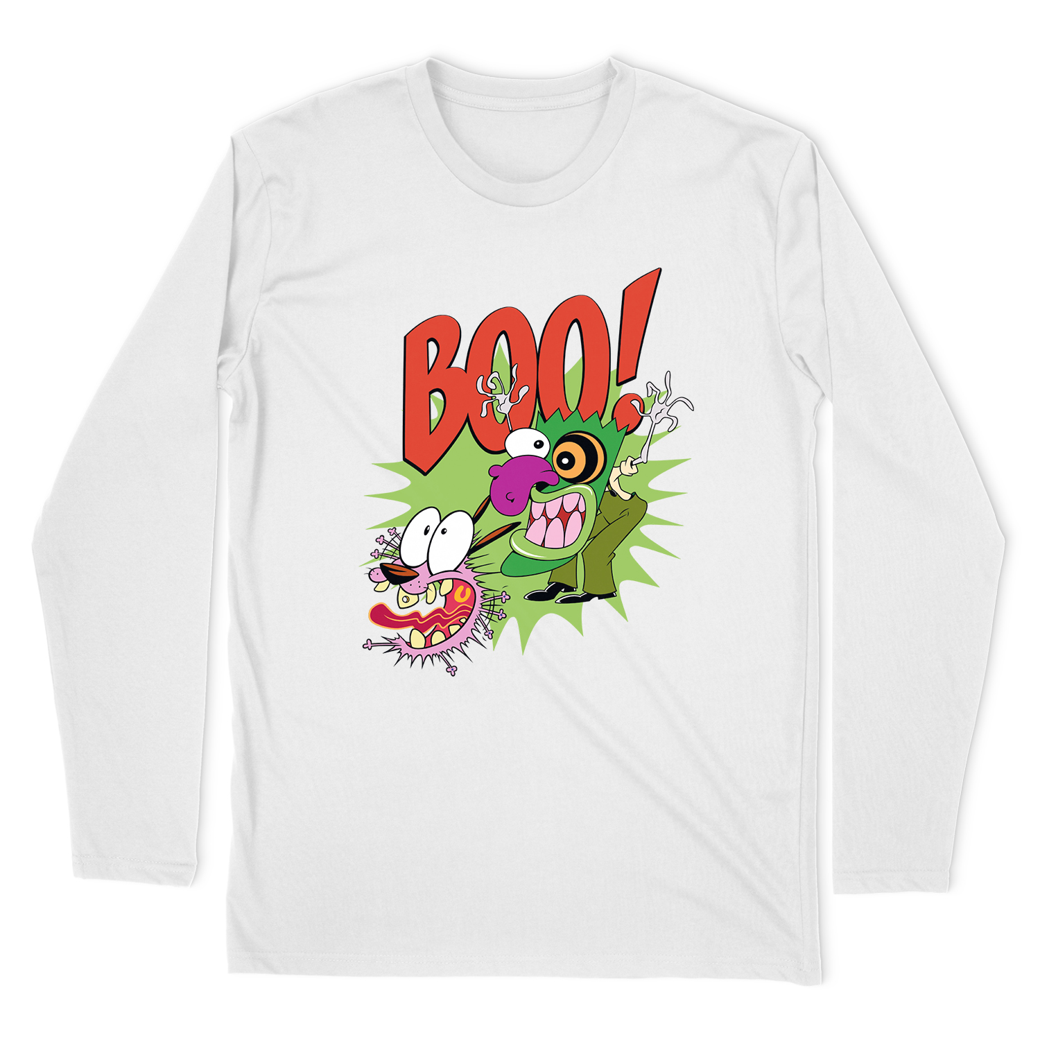 COURAGE THE COWARDLY DOG STUPID DOG LONG SLEEVE T-SHIRT
