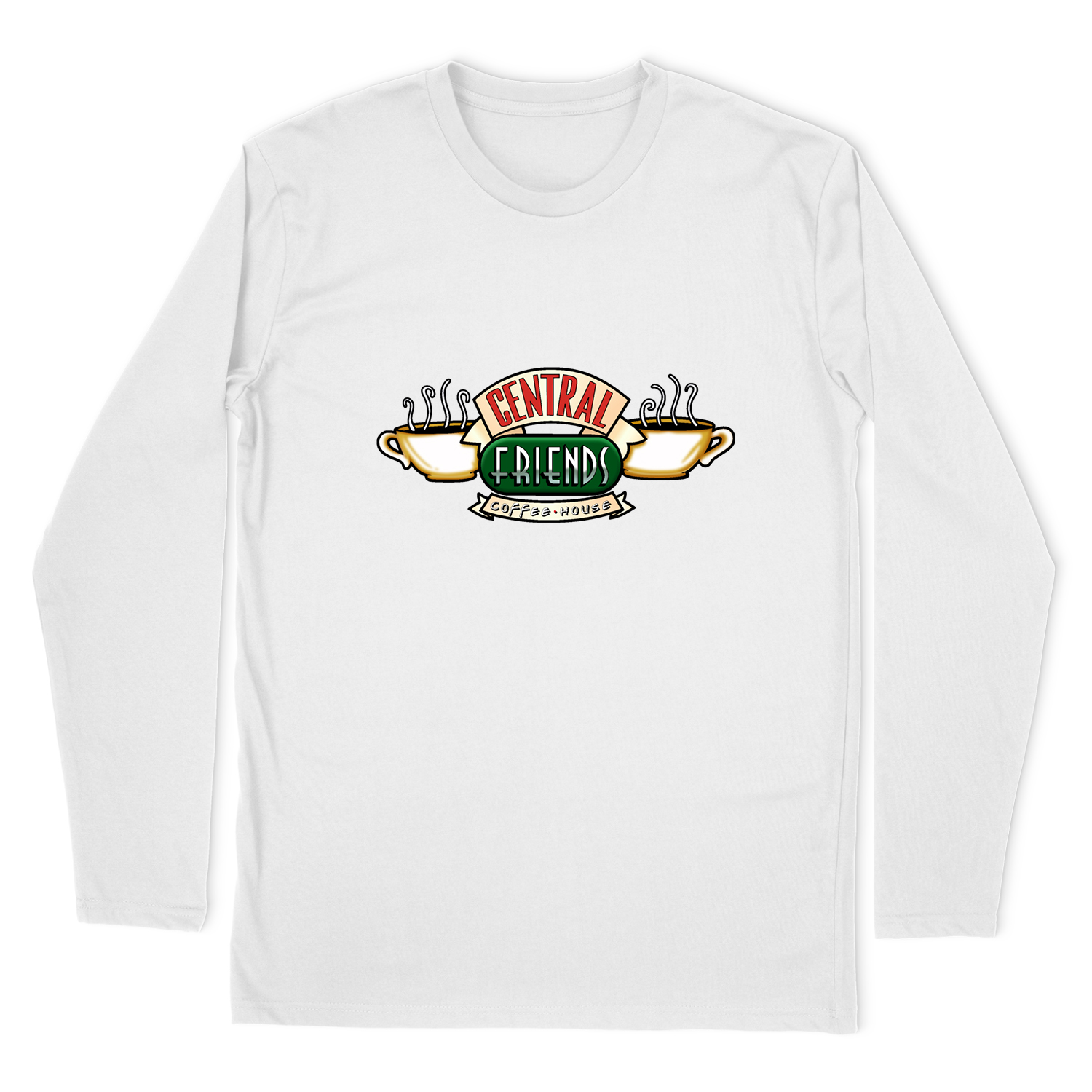 CENTRAL FRIENDS COFFE HOUSE LONG SLEEVE T-SHIRT