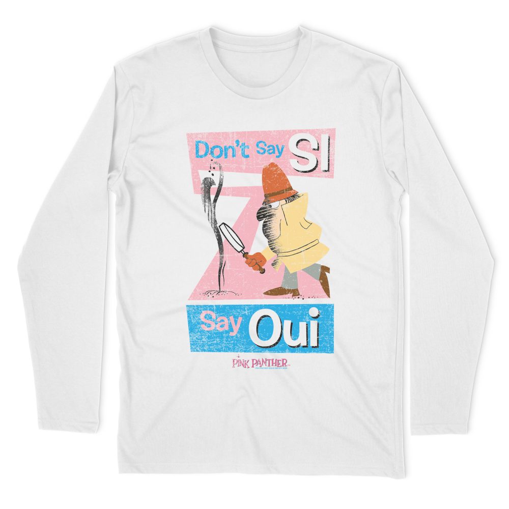 PINK PANTHER SAY OUI LONG SLEEVE T-SHIRT