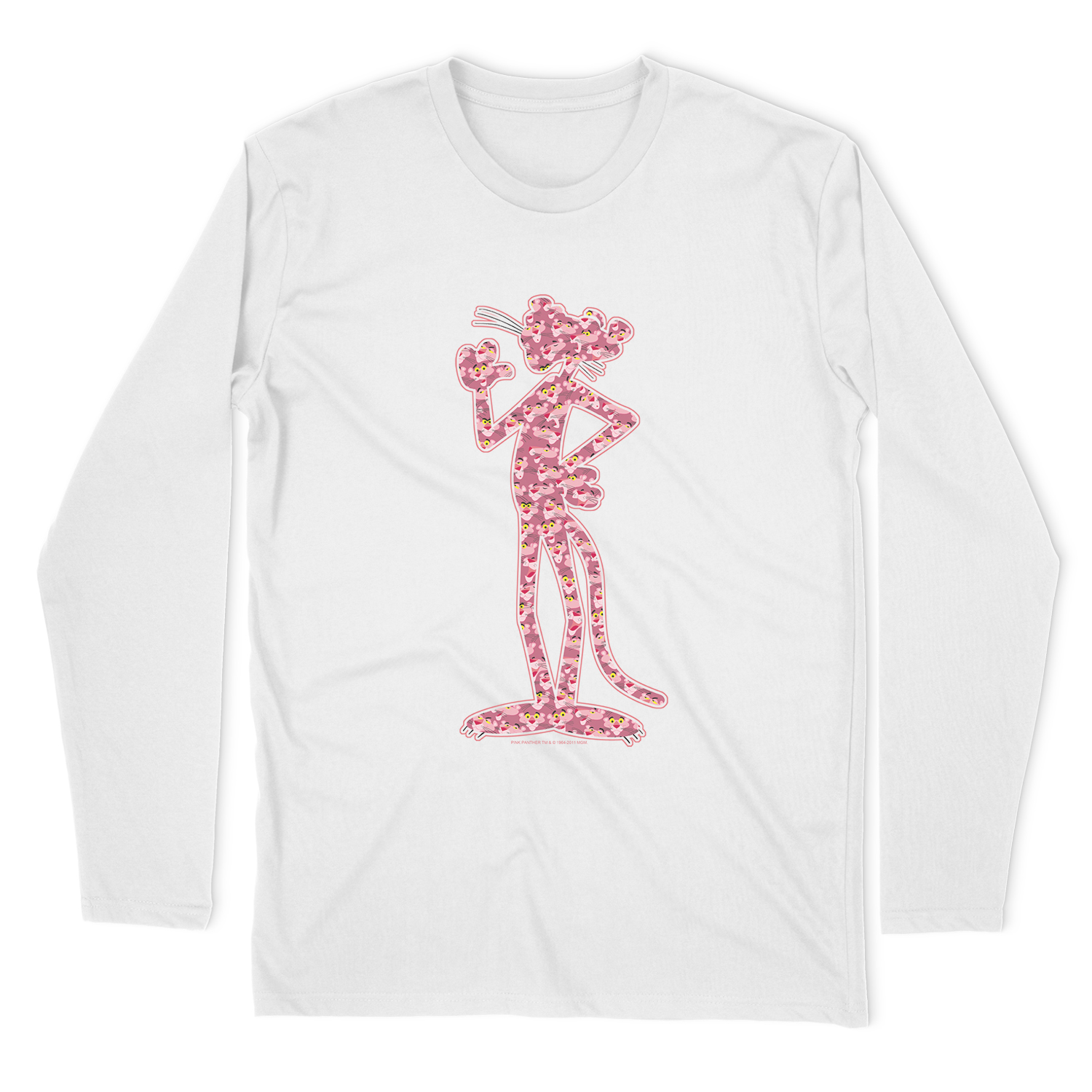 PINK PANTHER HEADS LONG SLEEVE T-SHIRT
