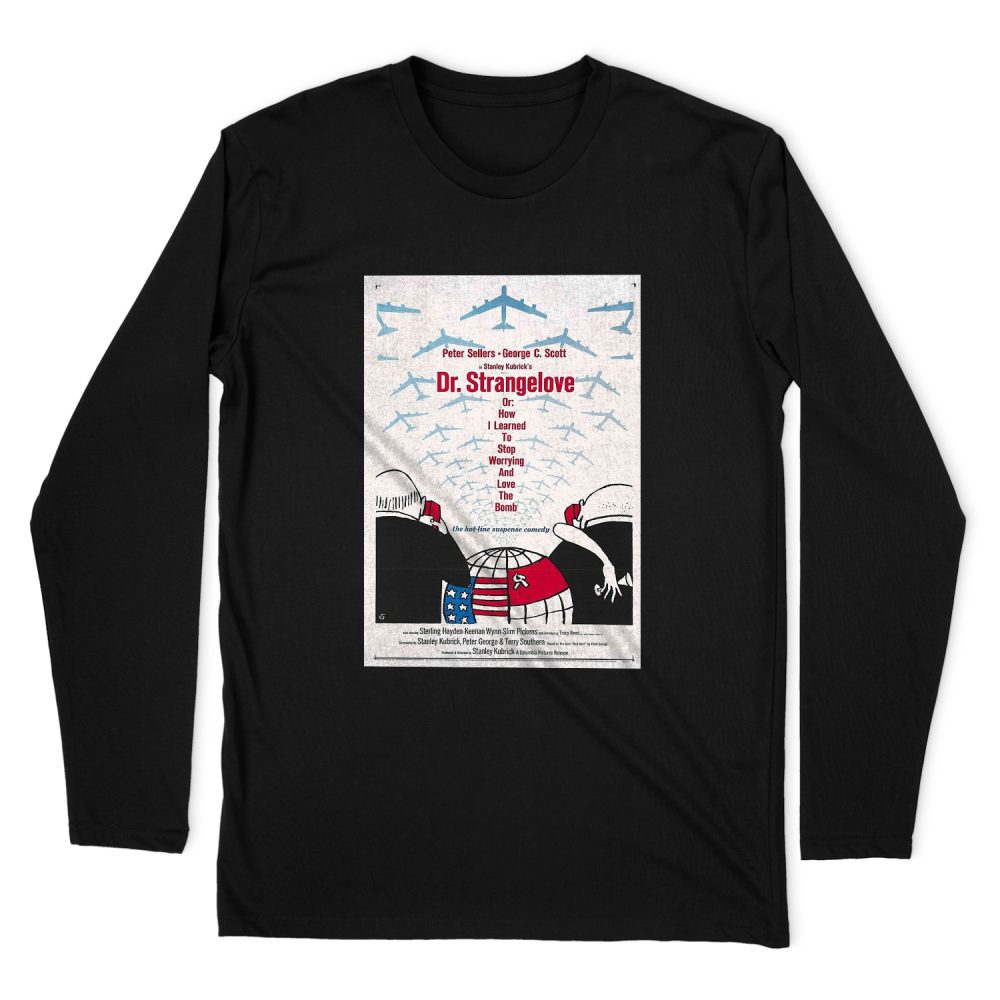 STANLEY KUBRICK MOVIE POSTER DR.STRANGELOVE LONG SLEEVE T-SHIRT