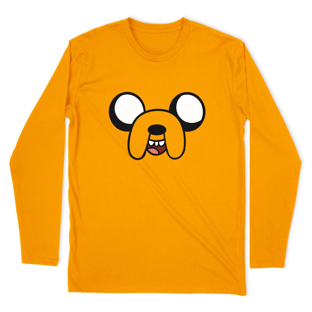 ADVENTURE TIME JAKE HEAD LONG SLEEVE T-SHIRT