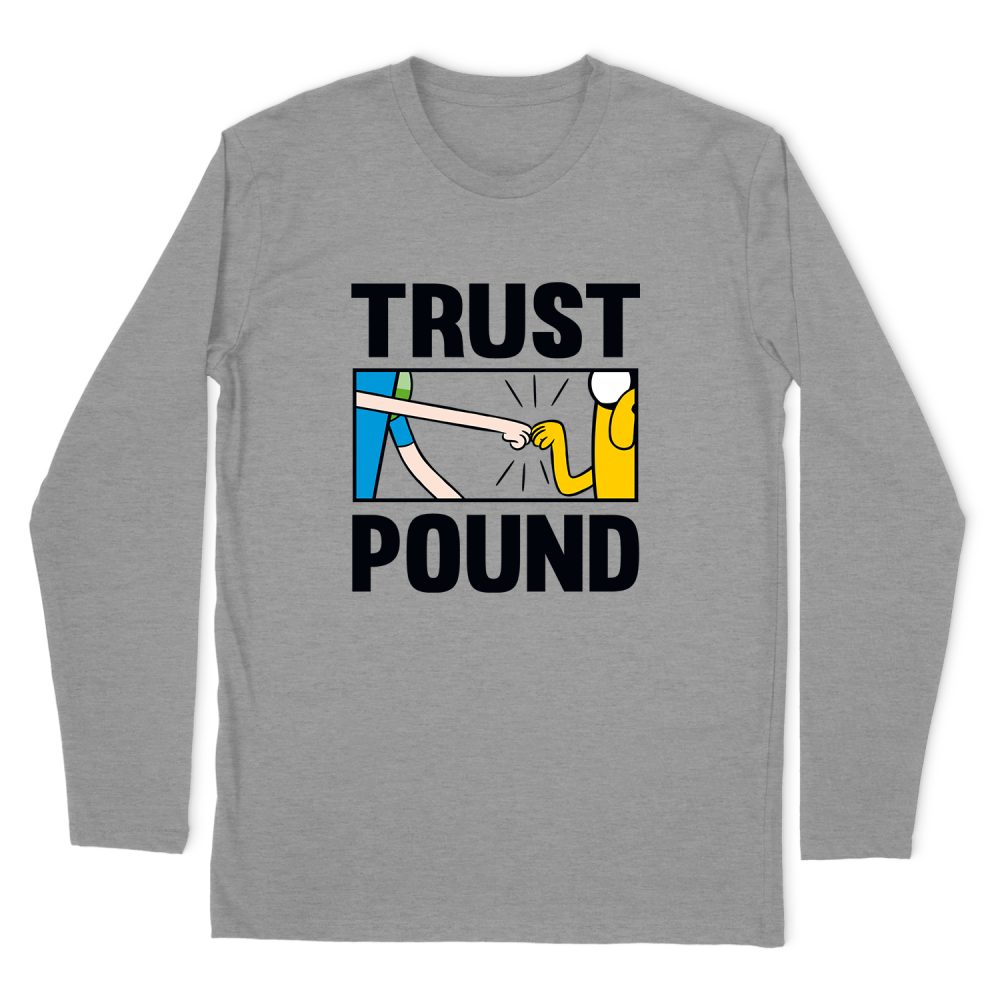 ADVENTURE TIME TRUST POUND JUNIORS LONG SLEEVE T-SHIRT