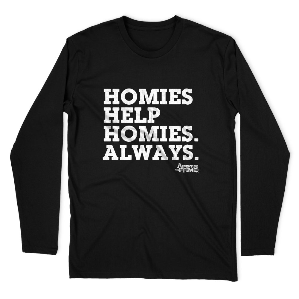ADVENTURE TIME HOMIES HELP HOMIES LONG SLEEVE T-SHIRT