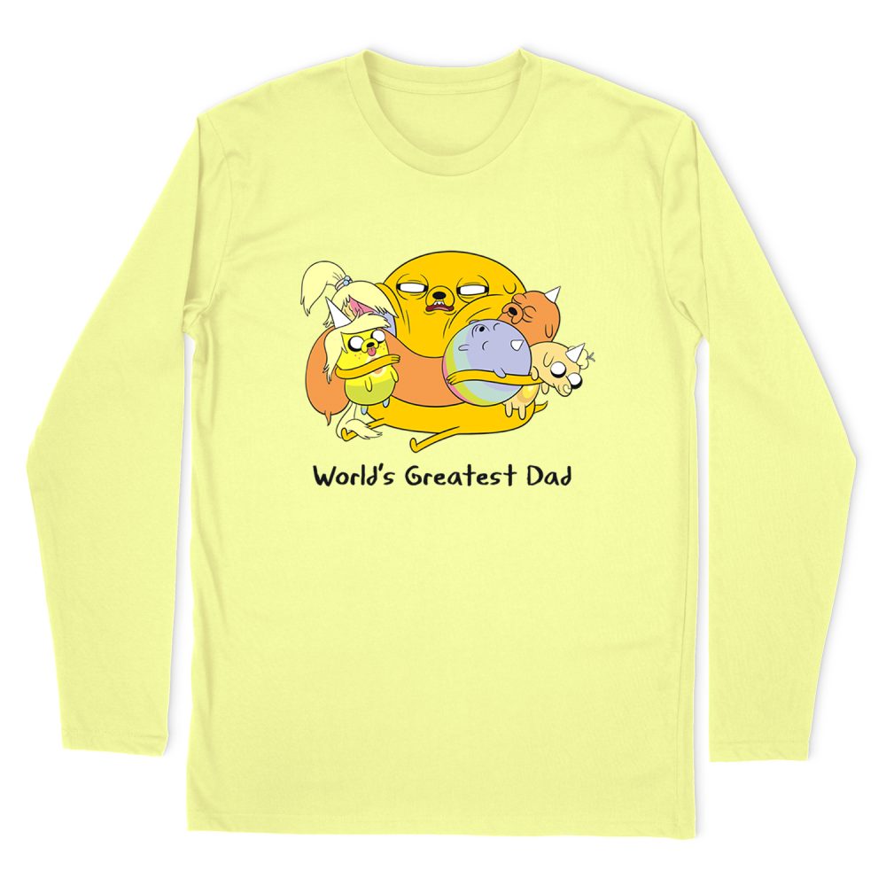ADVENTURE TIME WORLDS GREATEST DAD LONG SLEEVE T-SHIRT