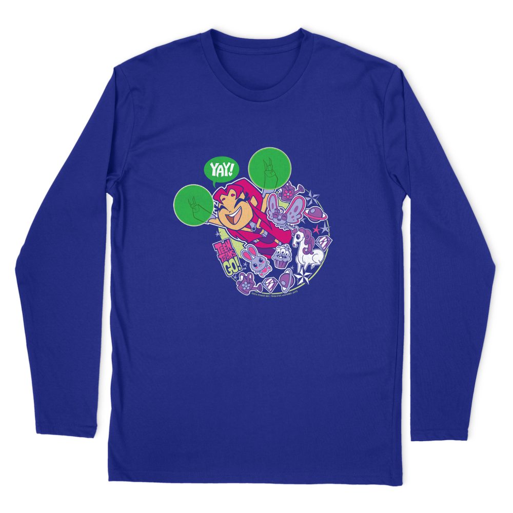 TEEN TITANS GO YAY LONG SLEEVE T-SHIRT