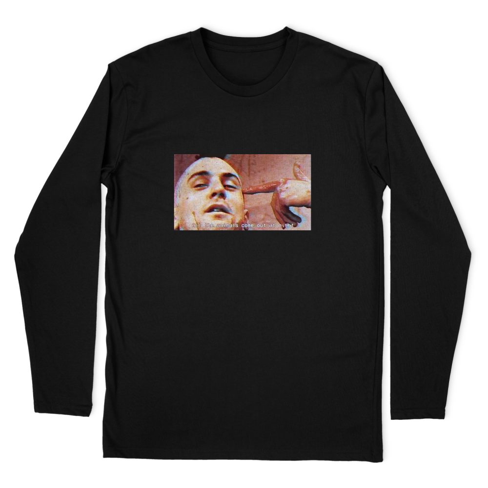 ALL THE ANIMALS COME OUT AT NIGHT - TAXI DRIVER LONG SLEEVE T-SHIRT