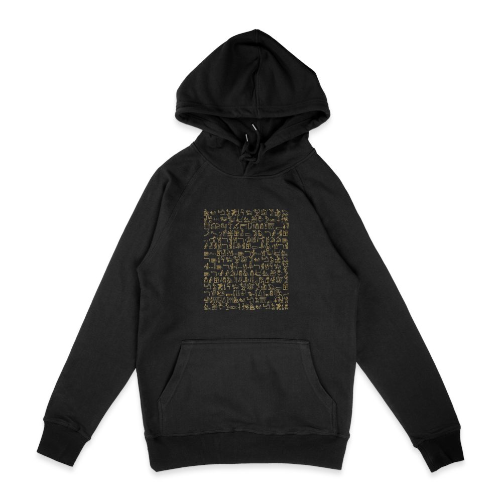 ANCIENT EGYPTIAN HIEROGLYPHS SEAMLESS HOODIE