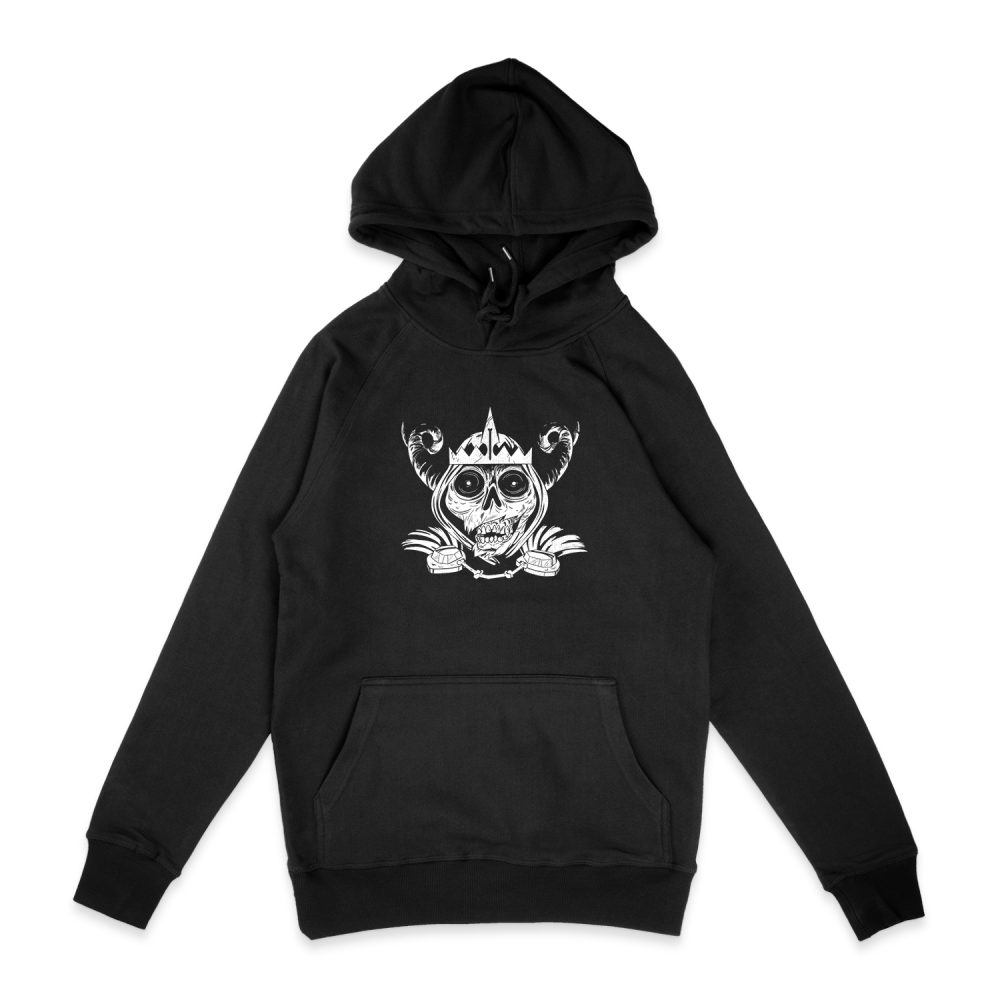 ADVENTURE TIME SKULL FACE HOODIE
