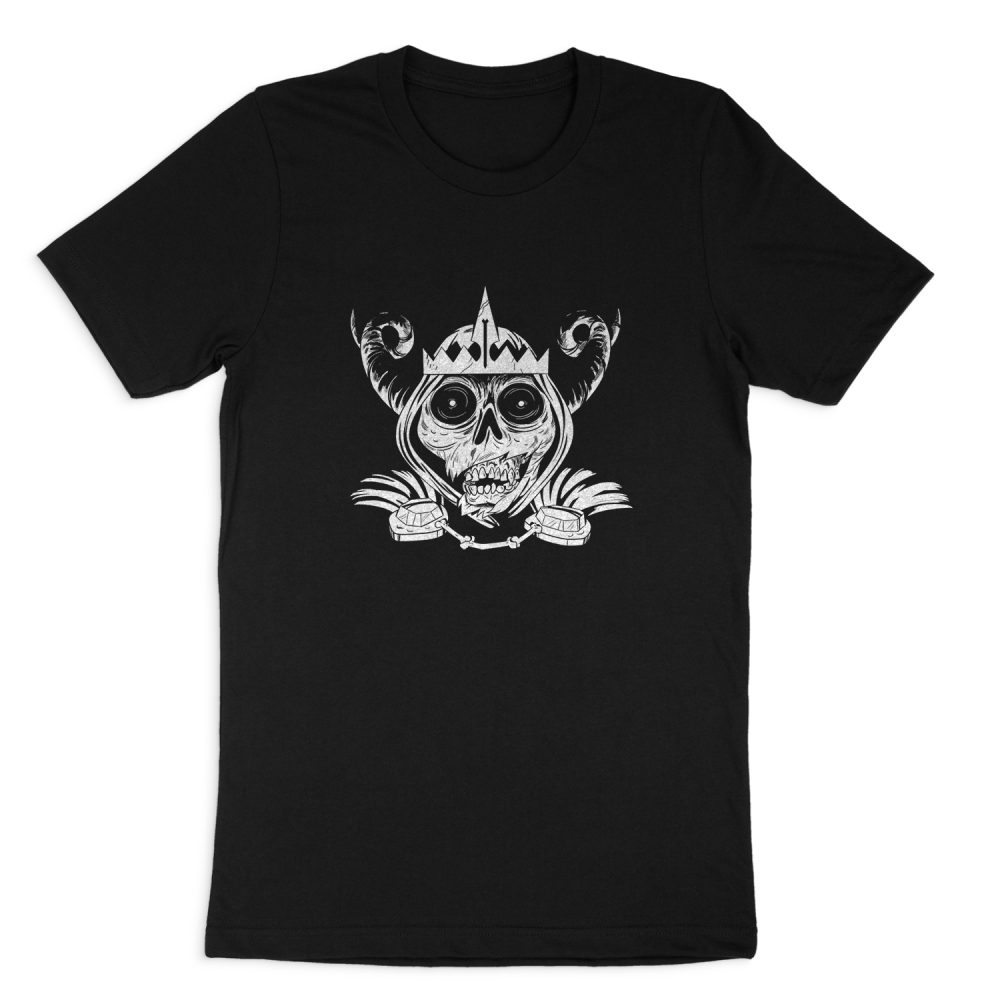 ADVENTURE TIME SKULL FACE SHORT SLEEVE T-SHIRT