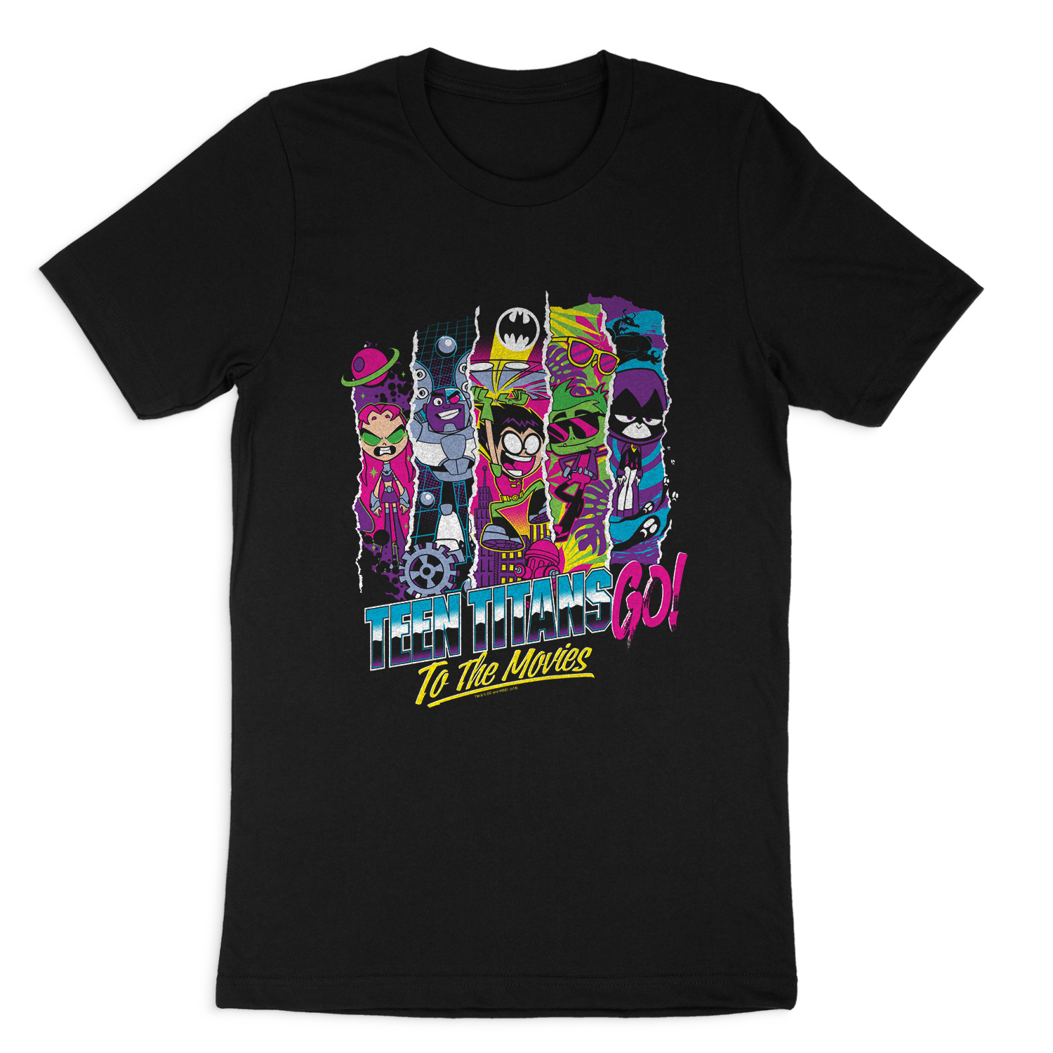 TITANS GO TO THE MOVIES SHORT SLEEVE T-SHIRT
