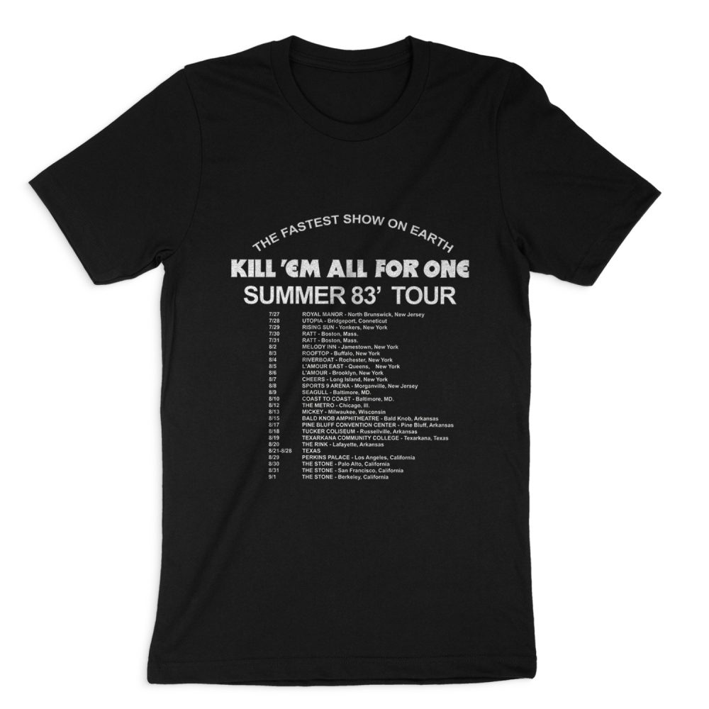 SUMMER 83' TOUR SHORT SLEEVE T-SHIRT