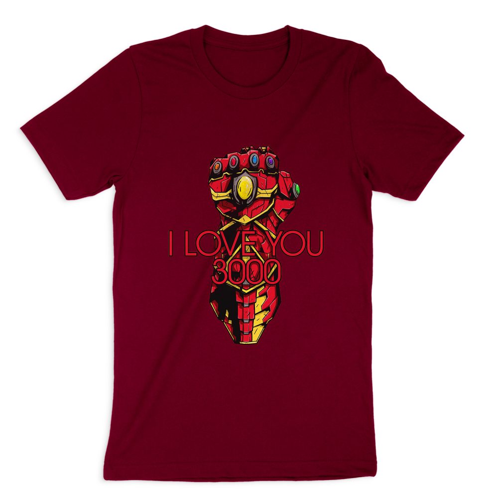 IRON MAN I LOVE YOU 3000 SHORT SLEEVE T-SHIRT