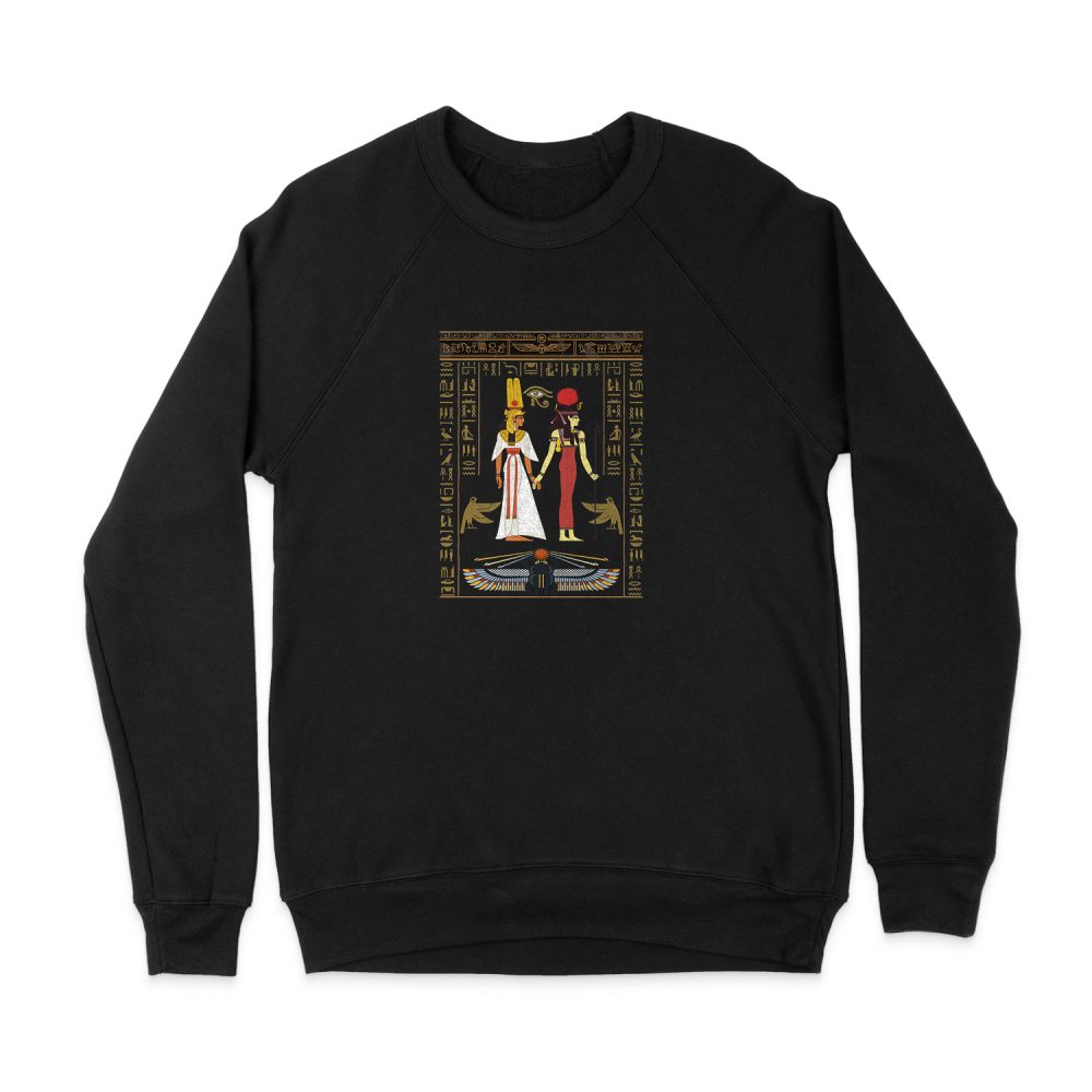 ISIS AND NEFERTITI EGYPTIAN GODDESS SWEATSHIRT