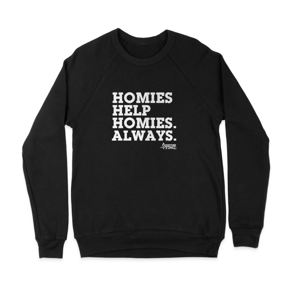 ADVENTURE TIME HOMIES HELP HOMIES SWEATSHIRT