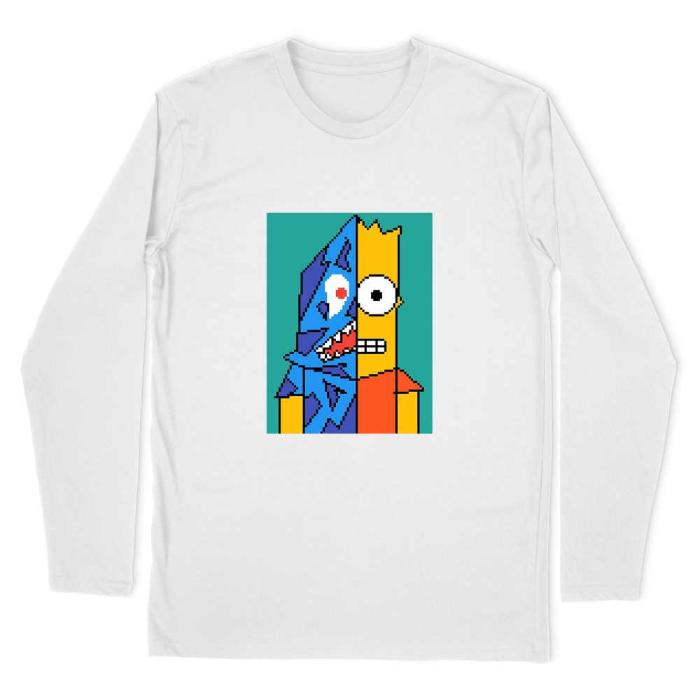 THE SIMPSONS ART PIXEL LONG SLEEVE T-SHIRT