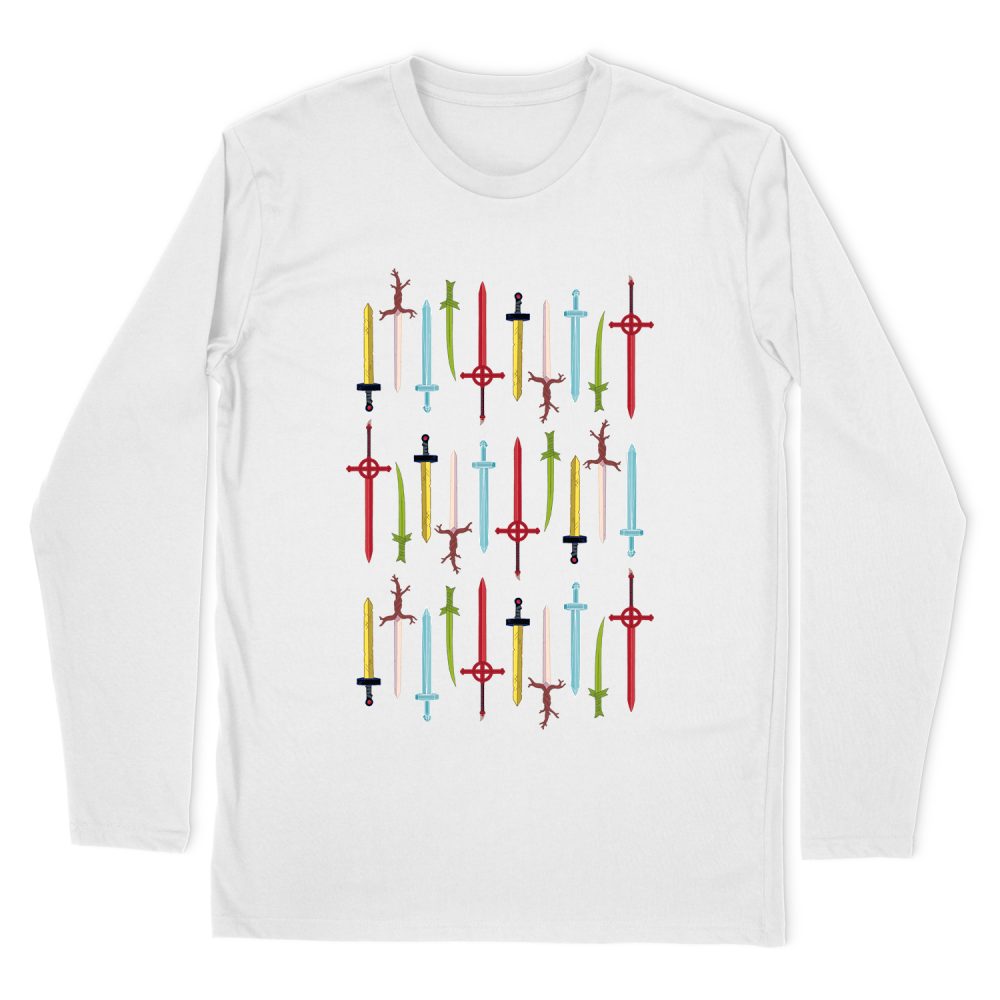ADVENTURE TIME SWORDS LONG SLEEVE T-SHIRT