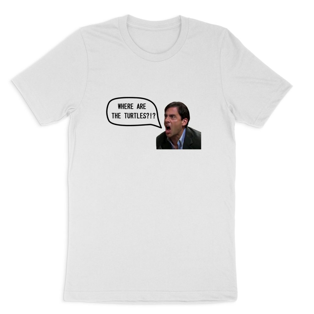 MICHAEL SCOTT - WHERE ARE THE TURTLES SHORT SLEEVE T-SHIRT