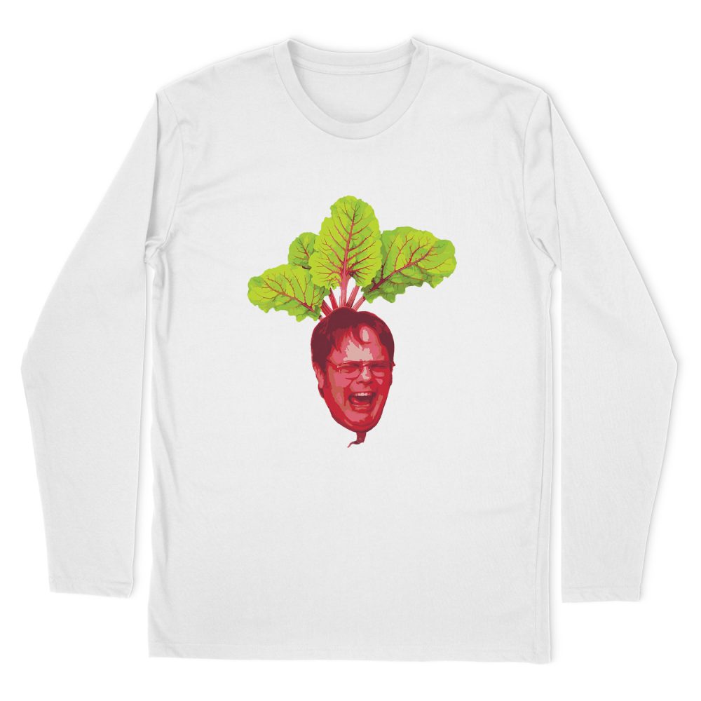 THE OFFICE - DWIGHT SCHRUTE BEET LONG SLEEVE T-SHIRT