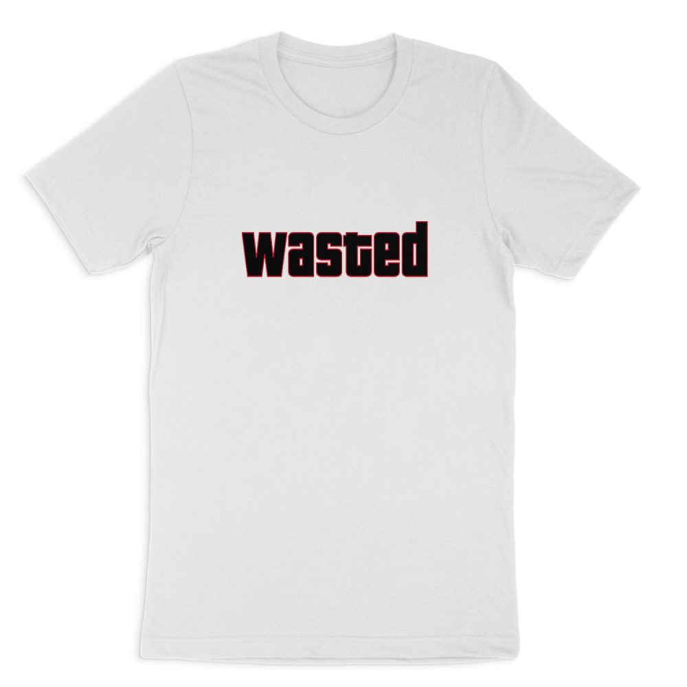 GTA WASTED LOGO SHORT SLEEVE T-SHIRT