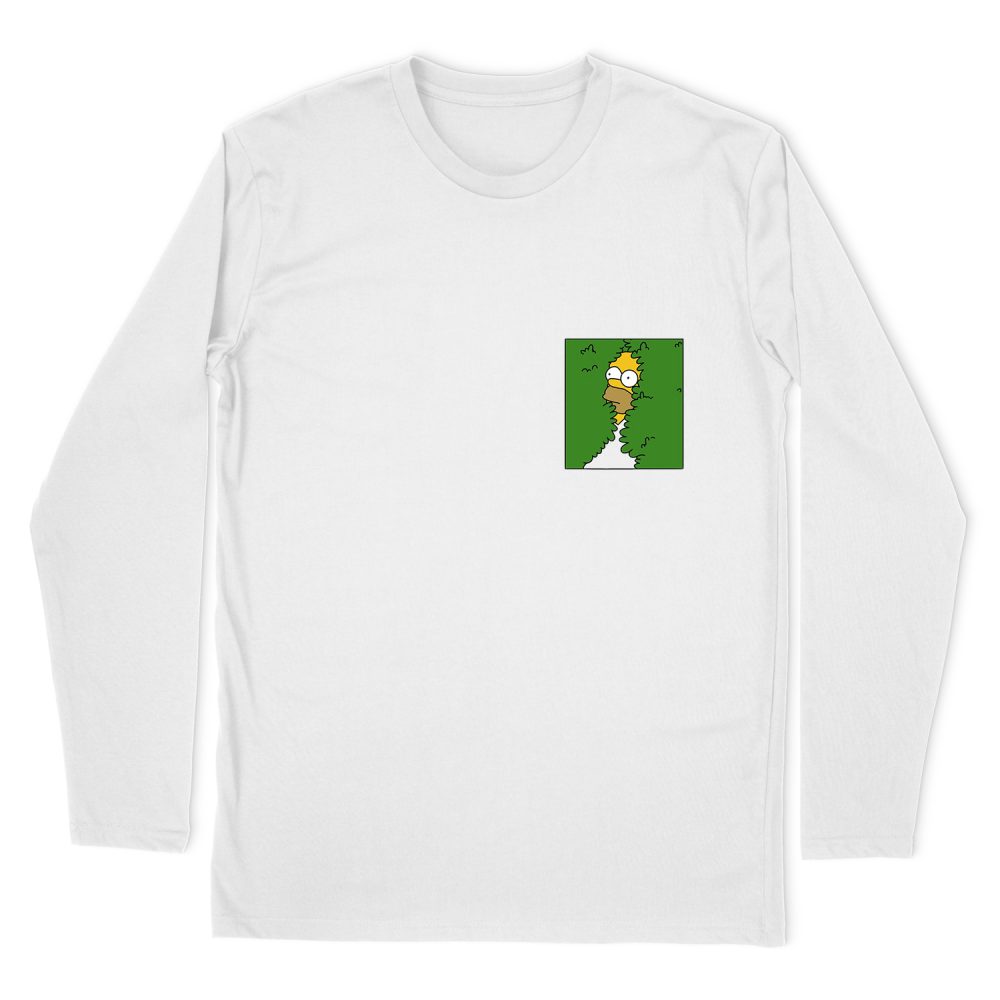 HOMER BACKING INTO BUSH LONG SLEEVE T-SHIRT