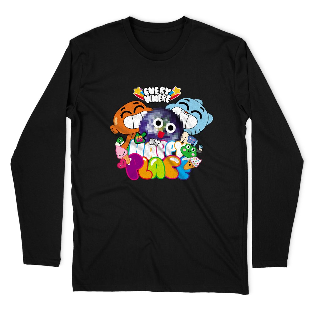 THE AMAZING WORLD OF GUMBALL HAPPY PLACE LONG SLEEVE T-SHIRT