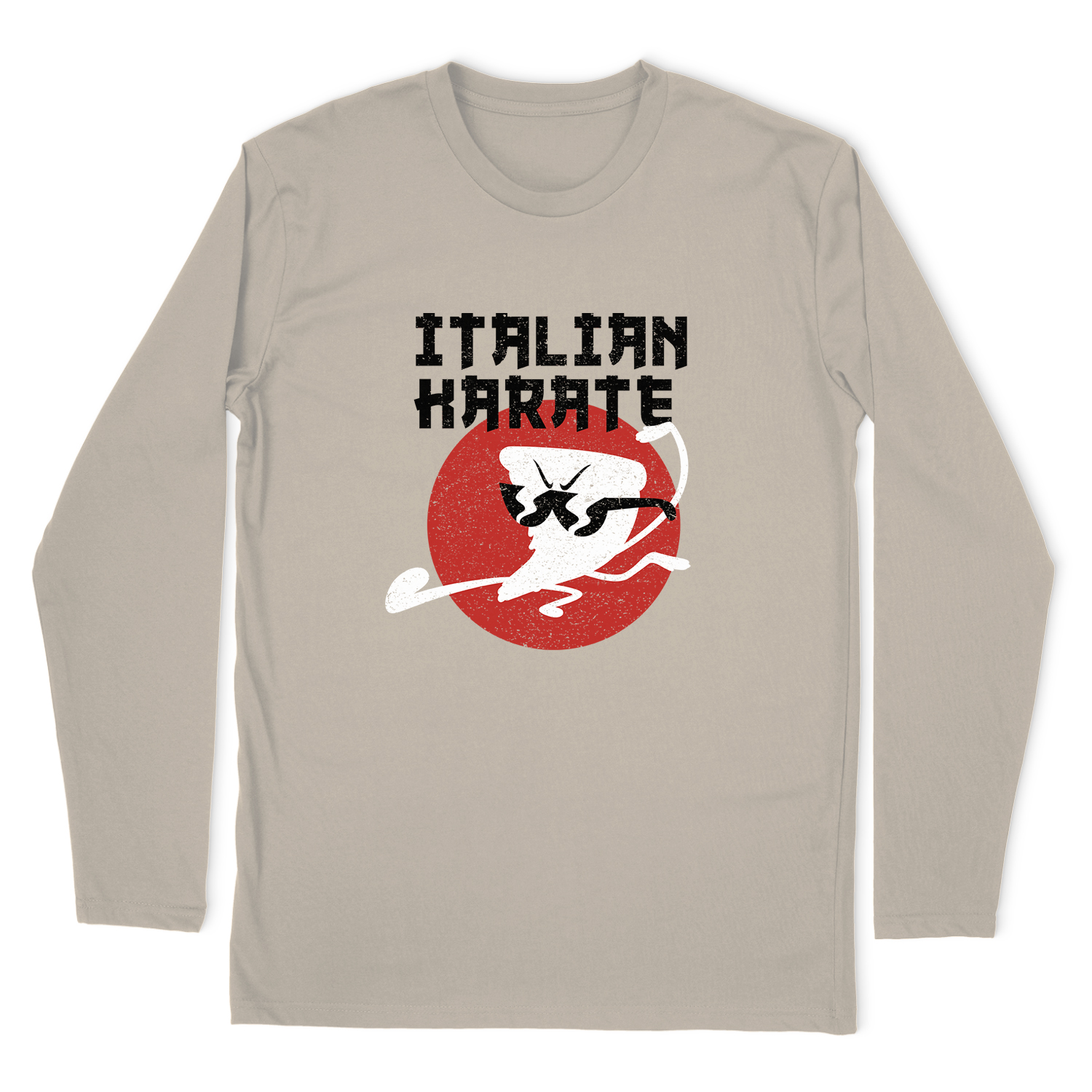 UNCLE GRANDPA ITALIAN KARATE LONG SLEEVE T-SHIRT