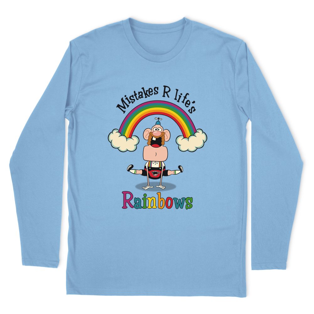 UNCLE GRANDPA LIFES RAINBOWS LONG SLEEVE T-SHIRT