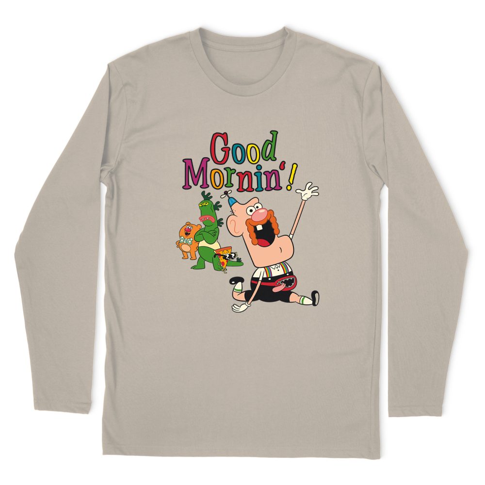 UNCLE GRANDPA GOOD MORNIN LONG SLEEVE T-SHIRT