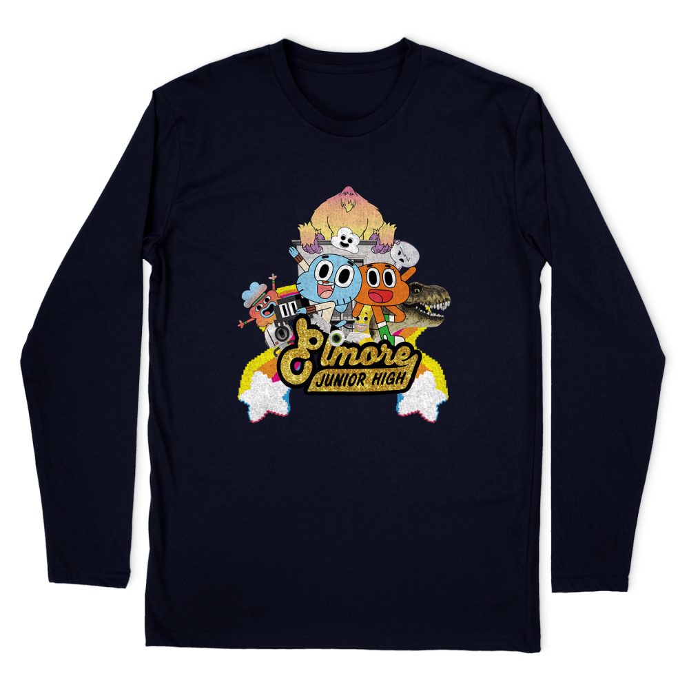 THE AMAZING WORLD OF GUMBALL ELMORE JUNIOR HIGH LONG SLEEVE T-SHIRT