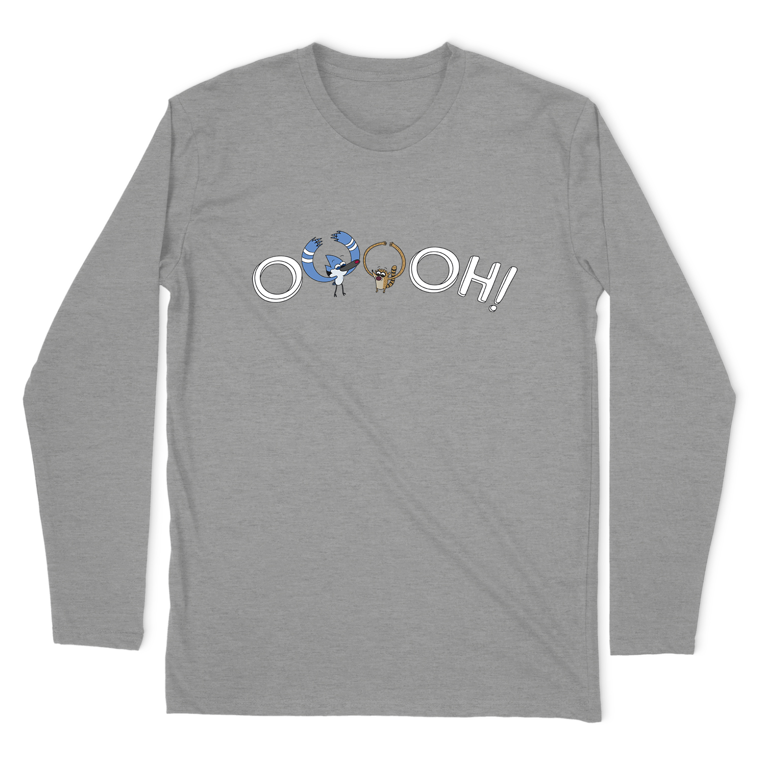 REGULAR SHOW OOOOH JUNIORS LONG SLEEVE T-SHIRT