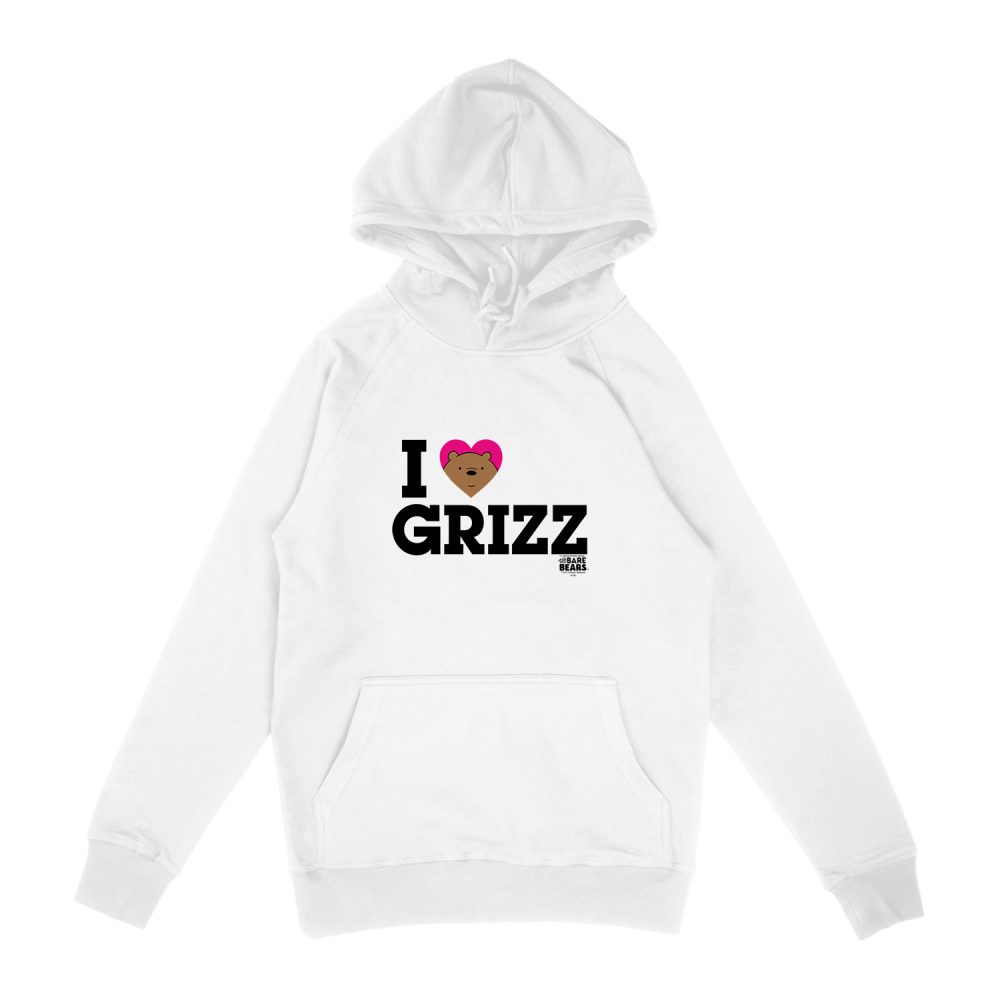 WE BARE BEARS HEART GRIZZ HOODIE