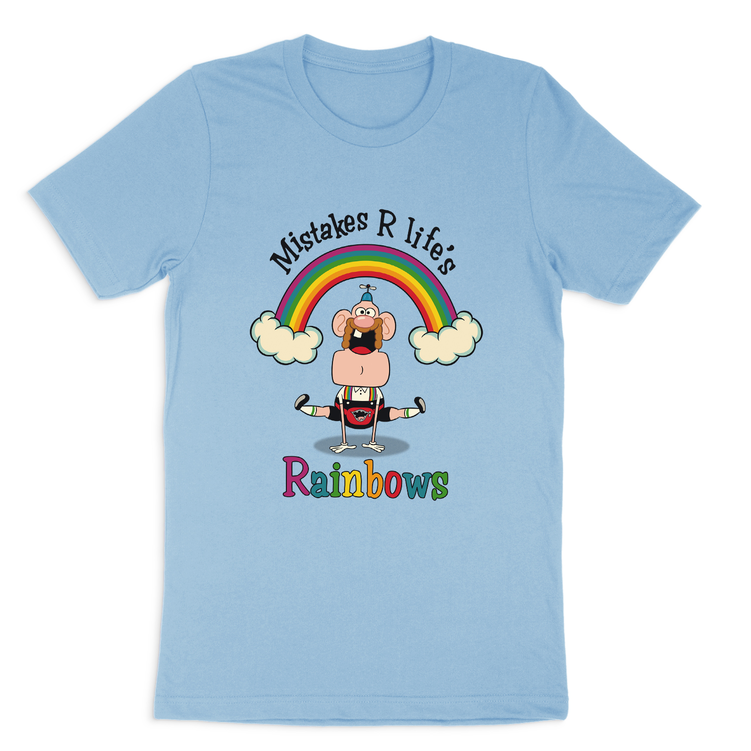 UNCLE GRANDPA LIFES RAINBOWS SHORT SLEEVE T-SHIRT