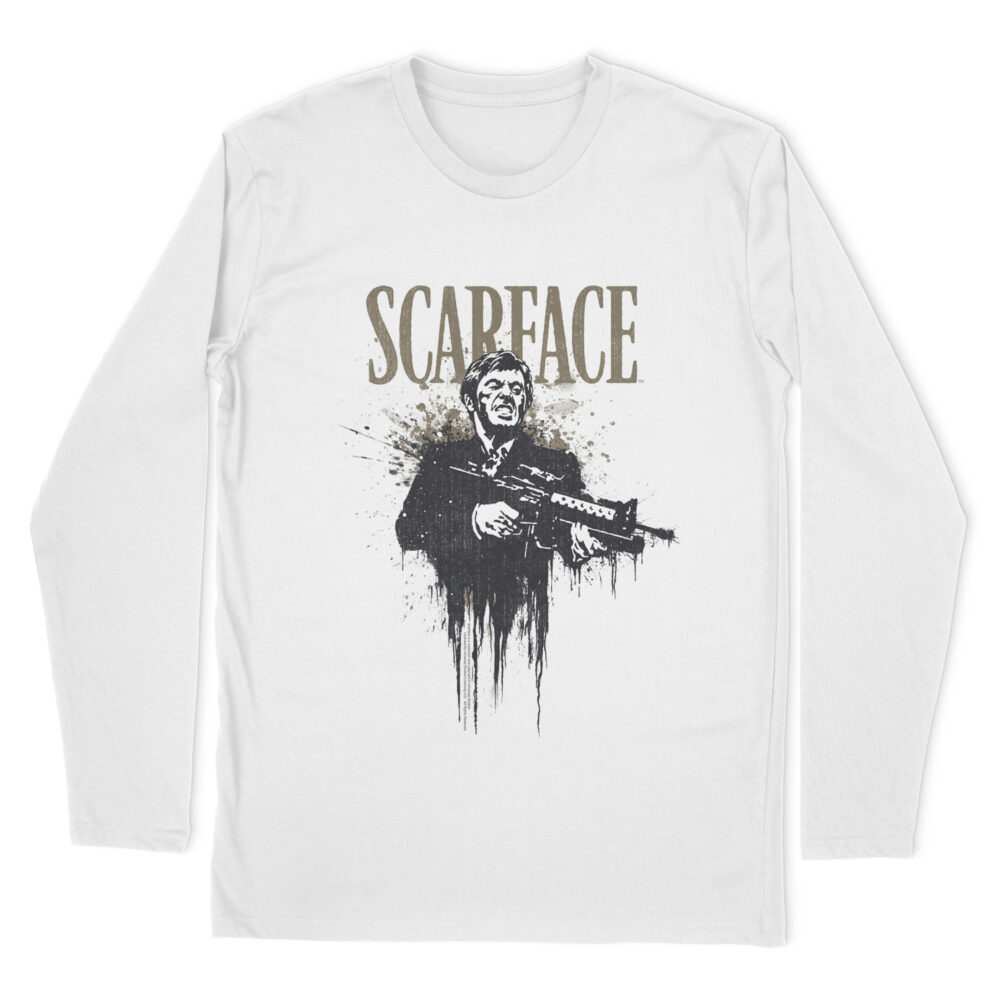 SCARFACE B&W LONG SLEEVE T-SHIRT